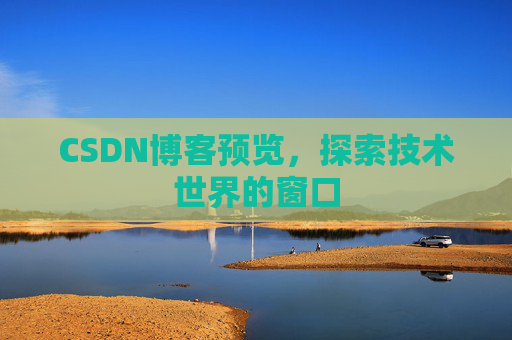 CSDN博客预览，探索技术世界的窗口